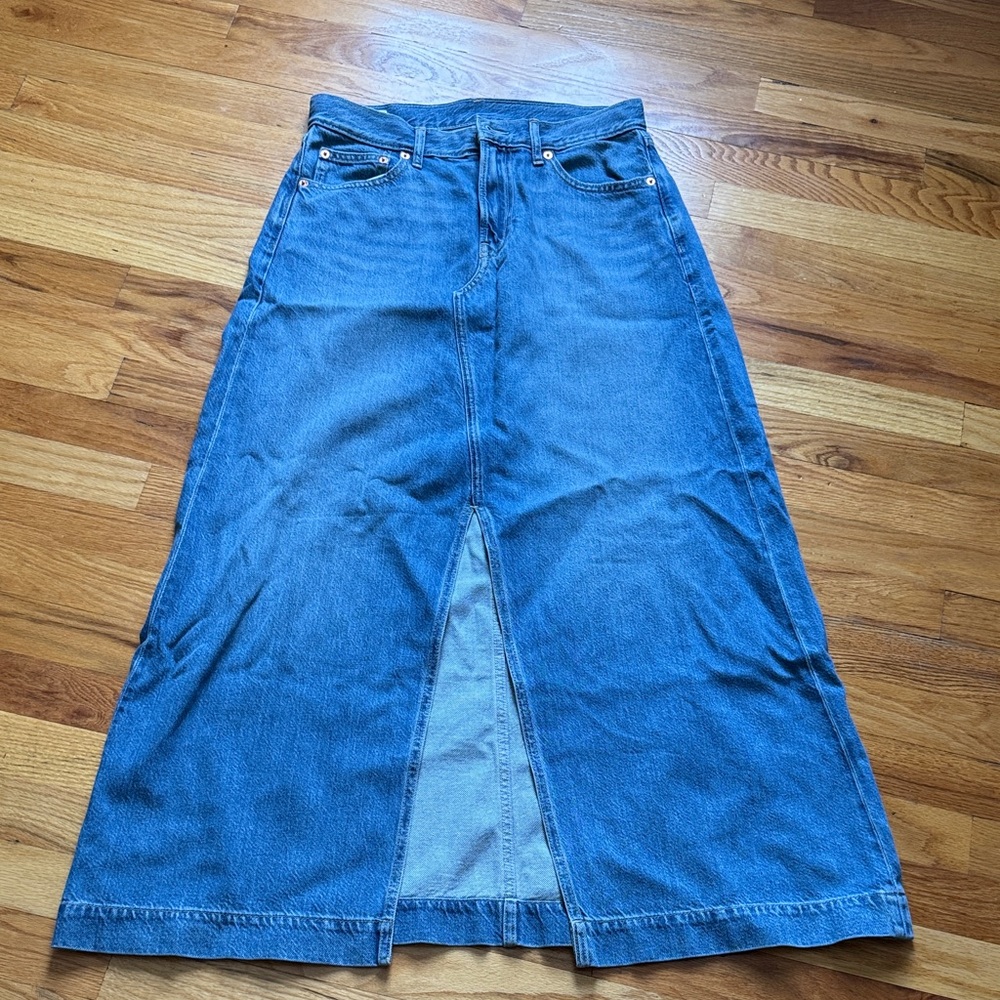GAP Blue Denim Maxi Skirt